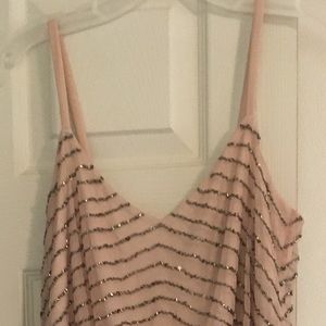 Art Deco blouson Adrianna Papell bridesmaid dress